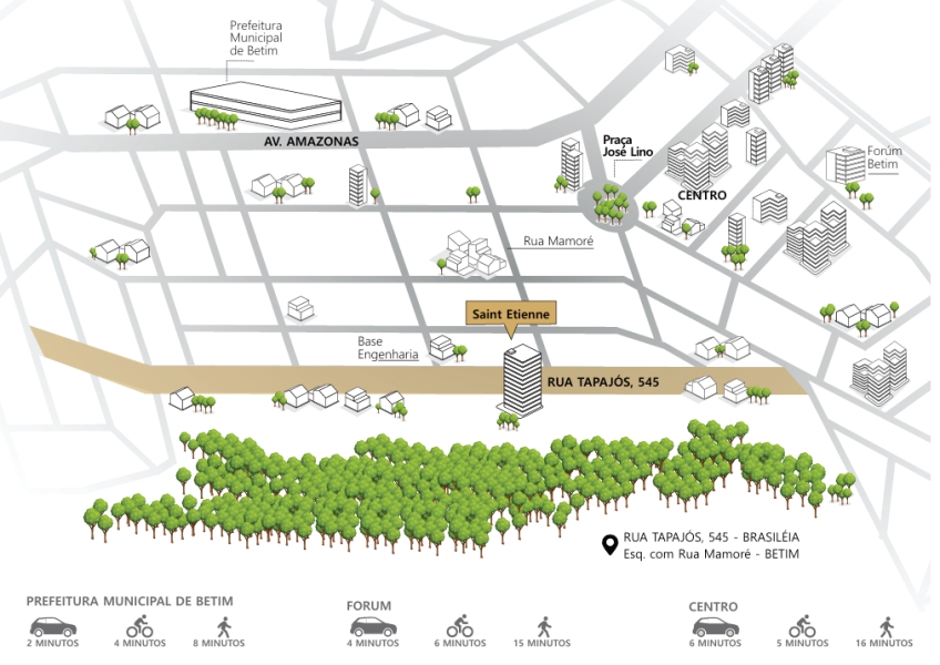 Mapa de Localização do Saint Etienne